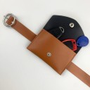 Cintura in pelle da donna con tasca 4