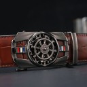 Cintura in pelle da uomo L427 3