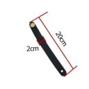 Cintura in pelle per il zero fret con bottone metallico Supporto per il collo della chitarra Sicurezza di fissaggio per chitarre acustiche 8