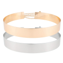 Cintura metallica classica Elegante catena con chiusura regolabile Accessorio di moda stiloso per abiti, gonne e tuniche 1