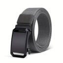 Cintura tattica da uomo in tessuto 120 x 3,5 cm Cintura regolabile con fibbia automatica Cintura resistente per sport Lavoro Utilizzo 2