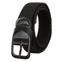 Cintura tessuta 110 x 3,2 cm Cintura elastica da uomo con fibbia in lega Accessorio elegante per uso quotidiano Praticità e comfort 1