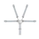 Cinture di sicurezza a cinque punti per seggiolone per bambini Cinture regolabili Lunghezza 23,5 fino a 35 cm Larghezza 3,2 cm Fibbia in plastica 5