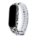 Cinturino in silicone per Xiaomi Mi Band 3 / 4 con motivo T852 14