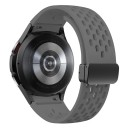 Cinturino per orologi Samsung Galaxy Watch 4/5/6 40 mm Cinturino in silicone con fibbia nera 13