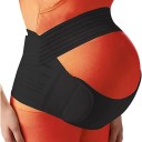 Cinturón de apoyo para el embarazo, para el vientre y la espalda, ajustable, para el embarazo, faja abdominal, soporte para la cintura y la espalda, cinturón abdominal elástico para embarazadas 1