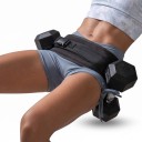 Cinturón de carga para hip thrust 63 x 13 cm con correa ajustable y hebilla para sujetar dos mancuernas durante el entrenamiento de glúteos 5