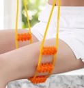 Cinturón de masaje con rodillos para espalda y cuello Aparato de masaje manual para la regeneración muscular Ayuda para relajar músculos tensos con rodillos giratorios 96 cm 3