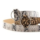 Cinturón de mujer con estampado animal 3