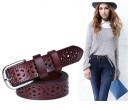 Cinturón de piel decorativo para mujer J2856 9