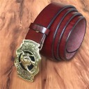 Cinturón de piel para hombre con toro L470 4