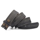 Cinturón de piel para hombre sin hebilla L288 2