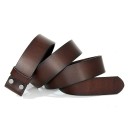 Cinturón de piel para hombre sin hebilla L397 3
