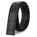 Cinturón de piel para hombre sin hebilla L496 2