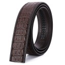 Cinturón de piel para hombre sin hebilla L496 4