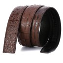 Cinturón de piel para hombre sin hebilla L496 1