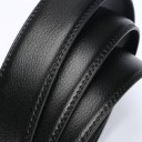 Cinturón de piel para hombre sin hebilla 2