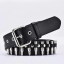 Cinturón de piel para mujer con balas 3