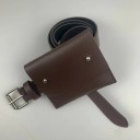 Cinturón de piel para mujer con bolsillo 8