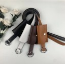 Cinturón de piel para mujer con bolsillo 2