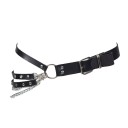 Cinturón de piel para mujer con cadenas 2