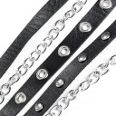 Cinturón de piel para mujer con cadenas 5