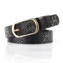 Cinturón de piel para mujer con estampado 4