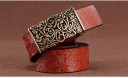 Cinturón de piel para mujer con hebilla decorativa J2854 5