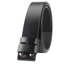 Cinturón de piel perforada para hombre sin hebilla Piel auténtica de vacuno Ancho 3,8 cm Cinturón con hebillas intercambiables Piel de calidad para un estilo elegante y de trabajo 5