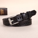 Cinturón de piel perforada para mujer J842 16