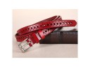Cinturón de piel perforada para mujer J842 18