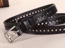 Cinturón de piel perforada para mujer J842 2