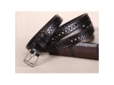 Cinturón de piel perforada para mujer J842 4