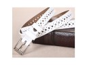 Cinturón de piel perforada para mujer J842 14
