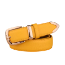 Cinturón de piel sintética de moda para mujer, ancho 2,8 cm. Elegante cinturón con hebilla de metal. Accesorio elegante para vestidos, pantalones y túnicas. Moda femenina moderna. 6
