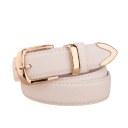 Cinturón de piel sintética de moda para mujer, ancho 2,8 cm. Elegante cinturón con hebilla de metal. Accesorio elegante para vestidos, pantalones y túnicas. Moda femenina moderna. 2