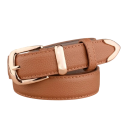Cinturón de piel sintética de moda para mujer, ancho 2,8 cm. Elegante cinturón con hebilla de metal. Accesorio elegante para vestidos, pantalones y túnicas. Moda femenina moderna. 5