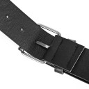 Cinturón de piel sintética negra 107 x 3,8 cm Remaches de colores con diseño de tablero de ajedrez Elegante cinturón unisex rockero con hebilla de metal Ideal para jeans 4