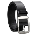 Cinturón de piel sintética para hombre con hebilla de metal Ancho 3 cm Cinturón de pantalón ajustable clásico Accesorio elegante para hombre Estilo de moda 1