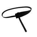 Cinturón de piel sintética para mujer, 120 cm. Elegante cinturón para atar con un nudo. Accesorio elegante para vestidos tipo túnica o blusa. 1
