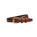 Cinturón de piel sintética para mujer con hebilla de metal Ancho 2,4 cm Cinturón elegante y de moda para pantalones y vestidos Accesorio elegante para el trabajo y el ocio 2