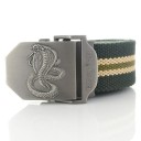 Cinturón de tela con cobra 20