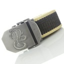 Cinturón de tela con cobra 17