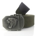 Cinturón de tigres para hombre en varios colores y largos. 8