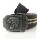 Cinturón de tigres para hombre en varios colores y largos. 11