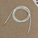 Cinturón de vestir de cuerda redonda de cuero sintético, 150 x 0,5 cm, elegante accesorio de cuero para mujer, cinturón ajustable 3