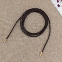 Cinturón de vestir de cuerda redonda de cuero sintético, 150 x 0,5 cm, elegante accesorio de cuero para mujer, cinturón ajustable para atar, decoración de cintura. 6