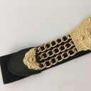 Cinturón dorado de mujer L206 7