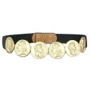 Cinturón dorado para mujer L244 5