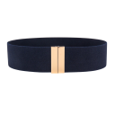 Cinturón elástico ancho para mujer 65 x 5 cm Hebilla de metal dorado Cinturón de vestir elegante Moldeador de cintura Accesorio de vestuario elegante 4